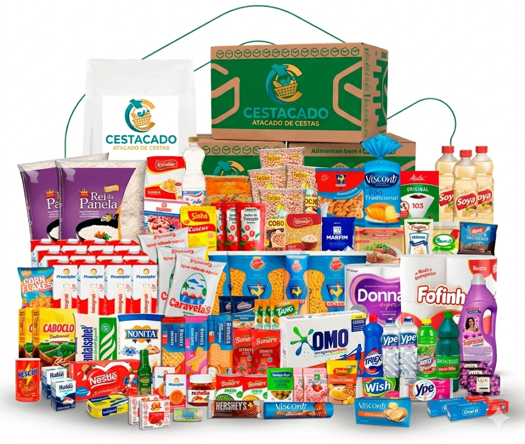 Cesta básica Essencial Família com mais de 100 itens